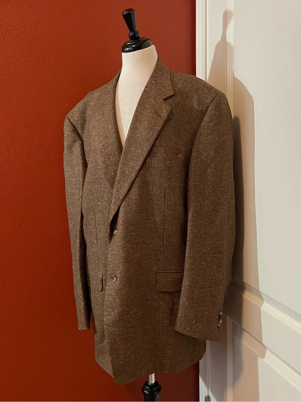 Canali Men’s Wool Linen Tweed Two Button Breathable Italian Sport Coat Blazer